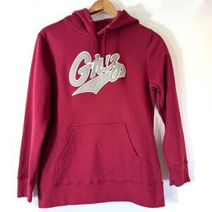 Montana Grizzlies Red Maroon Hoodie Medium Griz Script
